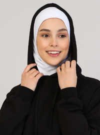 Düz Anında Hazır Türban Beyaz