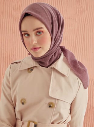 Pamuk Eşarp - Gül Kurusu - Miray