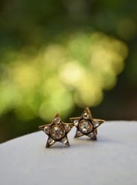 Yıldız Küpe Bronz Rengi