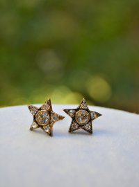 Yıldız Küpe Bronz Rengi