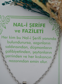 Nal-İ Şerif Gümüş Kolye Gümüş Rengi