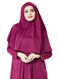 Tek Parça Namaz Elbisesi - Fuşya
