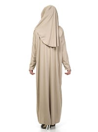 Tek Parça Namaz Elbisesi Vizon
