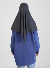 Viskon Hazır Türban Koyu Gri