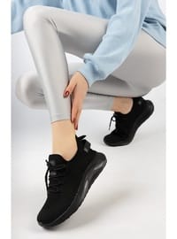 Siyah Unisex Triko Sneaker