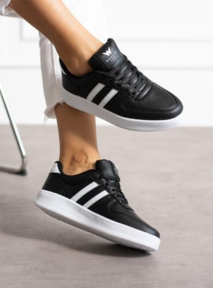 Siyah Beyaz Unisex Sneaker JH176