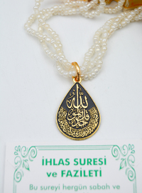 İhlas Suresi Kolye Altın Renk