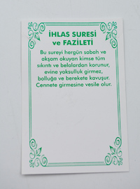 İhlas Suresi Kolye Altın Renk