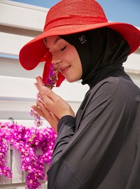 Tam Kapalı Tesettür Mayo Siyah