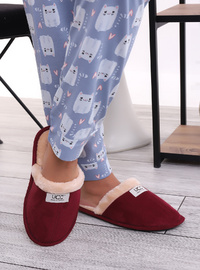 Kışlık Ev Terliği 200gr Bordo