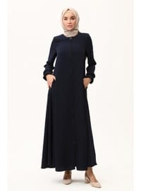 Mevlana Model Yazlık Kadın Ferace Lacivert