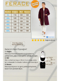 Kadın Ottoman Cepli Çelik Büyük Beden Hırka Haki