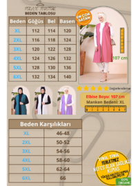 Uzun Büyük Beden Yelek Kadın Her Mevsim Taba