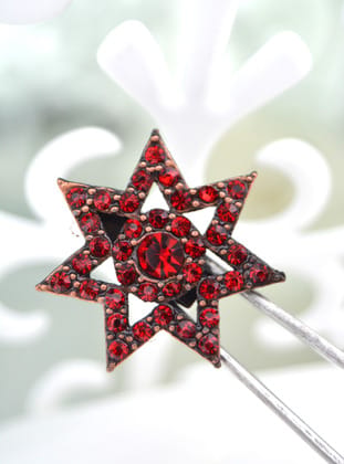 YILDIZ BROŞ - Kirmizi - Artbutika