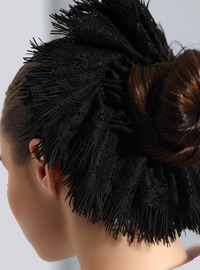 Dantel Topuz Tokası- Siyah - Zamir Bone