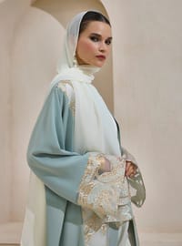 Maria Abaya Set Mint Yeşili
