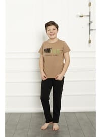 Erkek Çocuk Pamuk Kısa Kollu Pijama Takımı