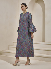 Brokar Maxi Elbise - Pembe