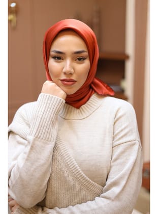 Silk Home Düz Micro Saten Eşarp 28012-13