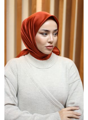 Silk Home Düz Micro Saten Eşarp 28013-13