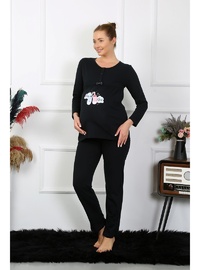Hamile Pijama Takımı Siyah