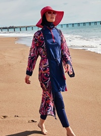 Desenli Kimono Kaftan P2416