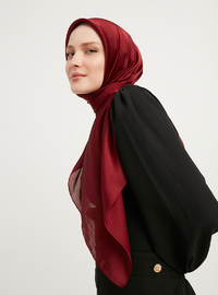 Krinkıl Eşarp 100x100 Bordo