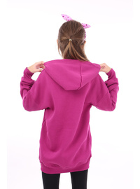 Kız Çocuk Nakışlı Sweatshirt Mürdüm