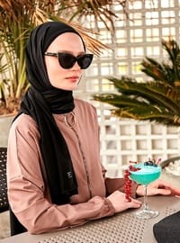 Siyah Tül Pratik Şal Bone B2401