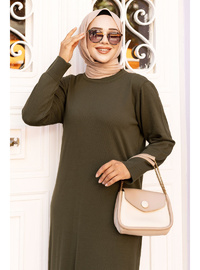 Triko Elbise 127cm Yeşil