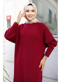 Reglan Kol Triko Elbise 500gr Bordo