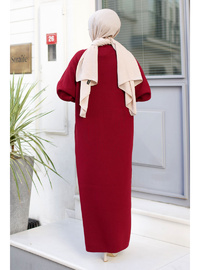 Reglan Kol Triko Elbise 500gr Bordo
