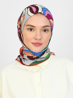 Soft Bliss Eşarp- Çok Renkli - Tuva