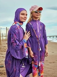 Çocuk Mor Kimono P2427
