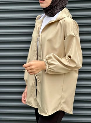 kapşonlu önü baglamalı kimono 