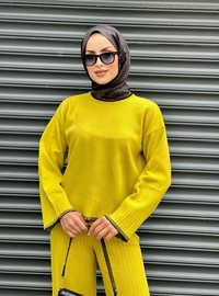 Triko Takım Astarsız Yağ Yeşili