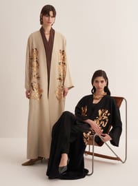 Payetli Ferace - Siyah