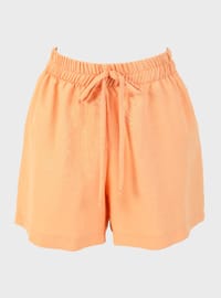 Yumuşak Tuşeli Pijama Takım - Turuncu - Refka