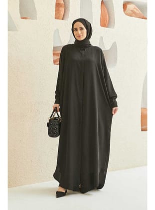 6571-Standart Abaya Siyah