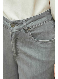 Denim Pantolon Etek Geniş Paça Gri