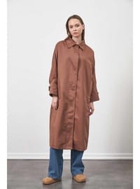 Oversize Trenchcoat Ceket Kahve