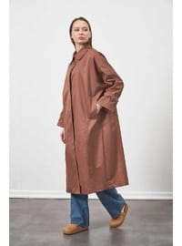 Oversize Trenchcoat Ceket Kahve
