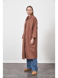 Oversize Trenchcoat Ceket Kahve