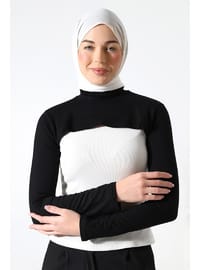 Balıkçı Yaka Kolluk Siyah