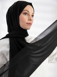 Siyah Şifon Şal