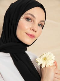 Siyah Şifon Şal