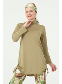 Flora Desenli Burkini Yeşil
