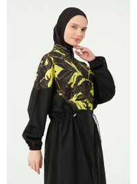 Soft Desenli Oversize Uzun Tesettür Mayo