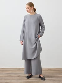 Aerobin Basic Tunik Pantolon Takım Gri