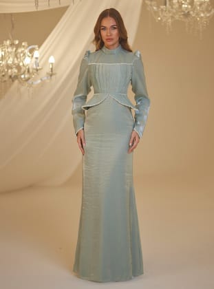 EFSUN ABİYE - Mint Yeşili- Burak Baran Fashion
